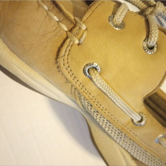 Sperry leather rubber bottom lace up loafers - Picture 8 of 9